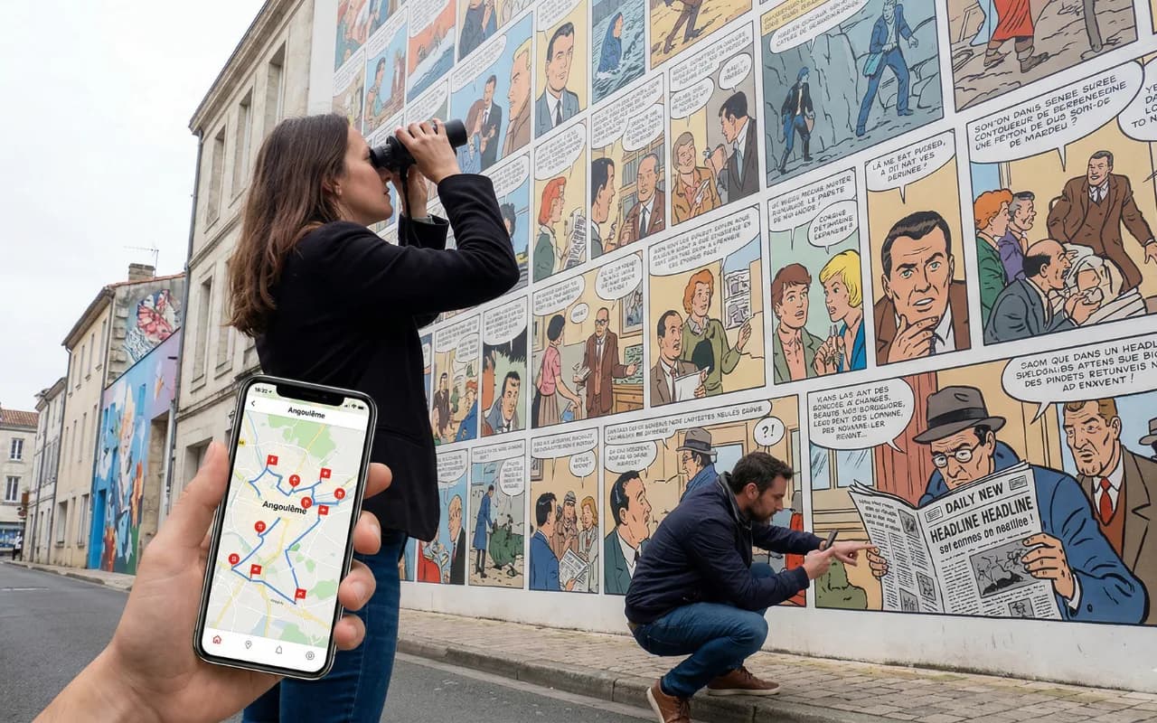 Escape game The Comic Code of Angoulême - Angoulême · The plateau & the painted walls