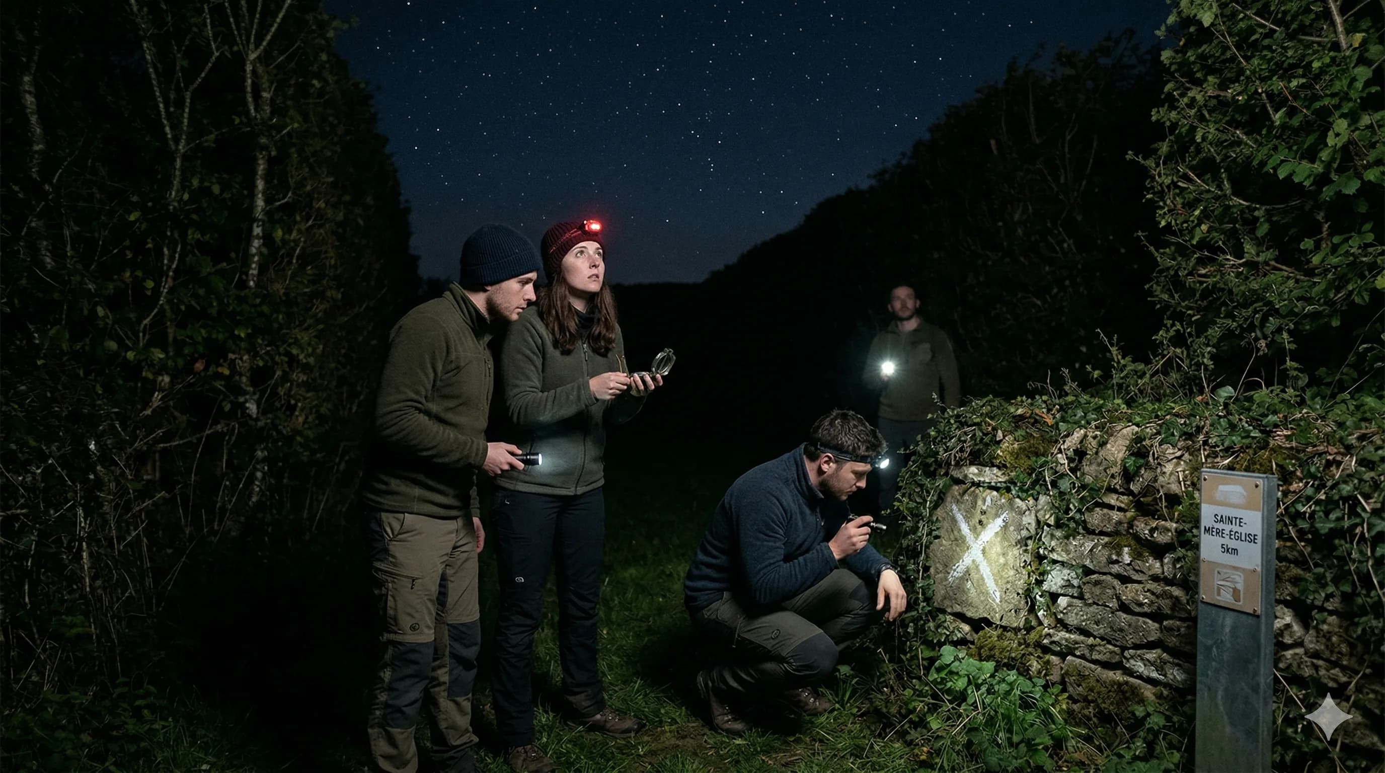 Escape game Scattered in the Dark - Sainte-Mère-Église · Bocage, sunken lanes & countryside