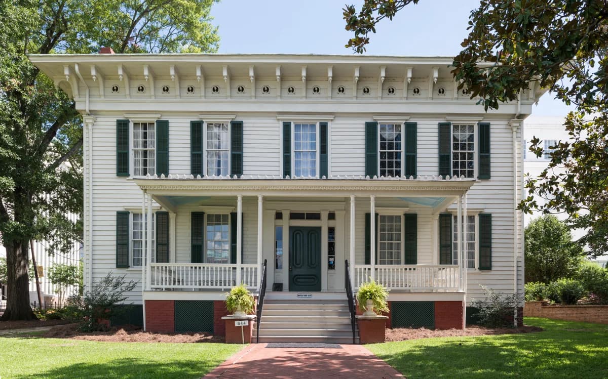 Intérieur de la First White House of the Confederacy