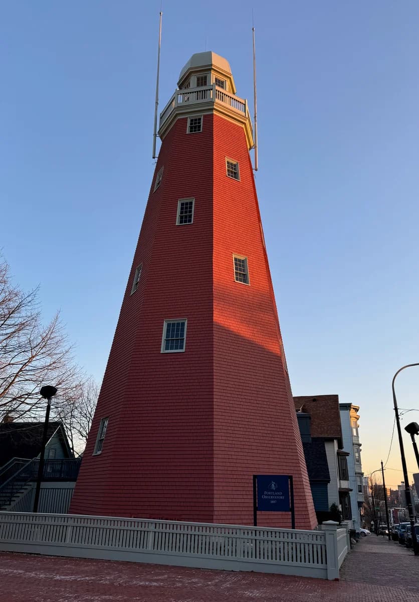 Intérieur du Portland Observatory